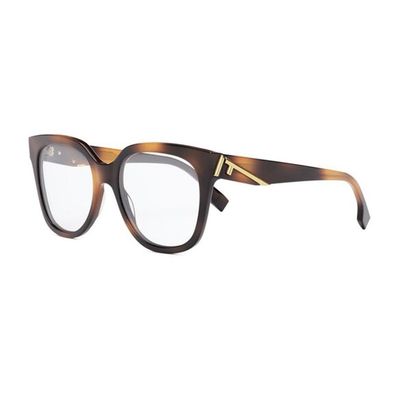 NWT FENDI EYEGLASSES WOMEN HAVANA ROUND EYEWEAR - Picture 1 of 3